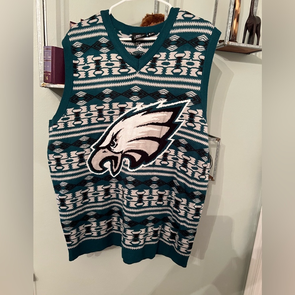 Philadelphia Eagles Christmas Ugly Sweater Vest